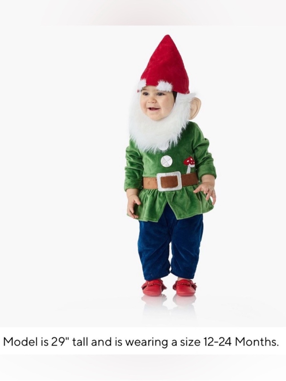 Pottery Barn Gnome Baby Halloween Costume NWT - Picture 1 of 7